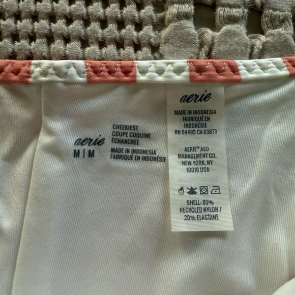 Aerie Coral and White Ruffle Bikini Bottom - Picture 4 of 7